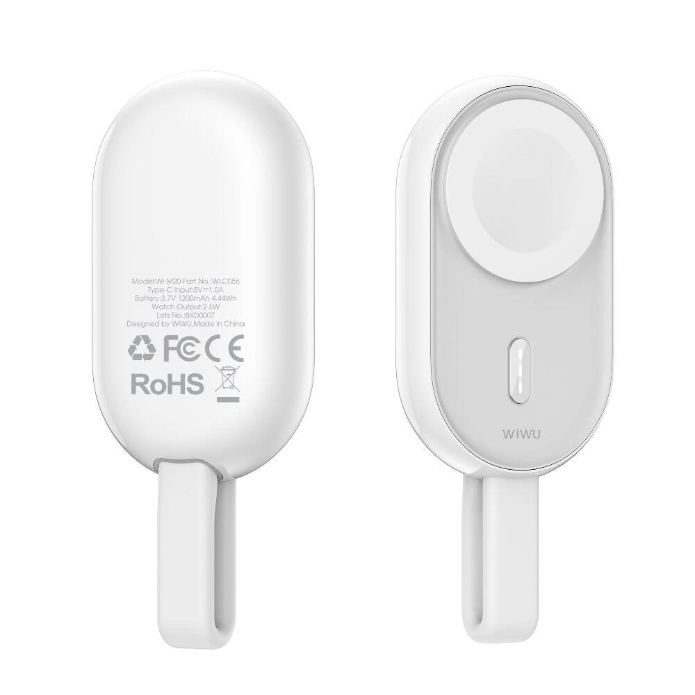 Wiwu Wi-M20 Ark Serisi Akıllı Saat Mini Wireless Powerbank 1200mAh 2.5W Wiwu Wi-M20 Ark Serisi Akıllı Saat Mini Wireless Powerbank 1200mAh 2.5W